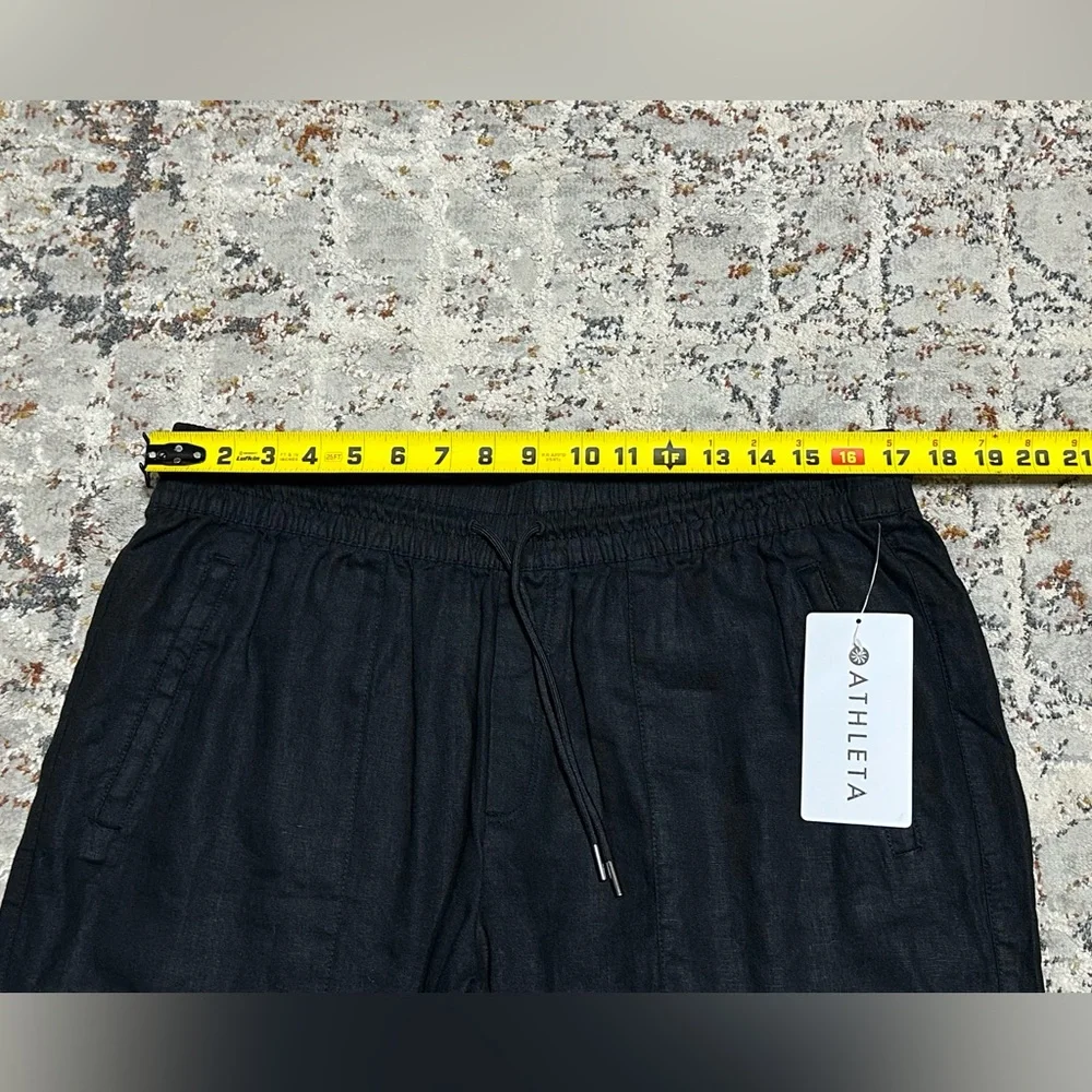 ATHLETA Retreat 100% Linen Wide Leg Pants size Large Petite - Picture 7 of 13